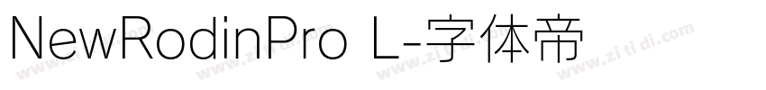 NewRodinPro L字体转换